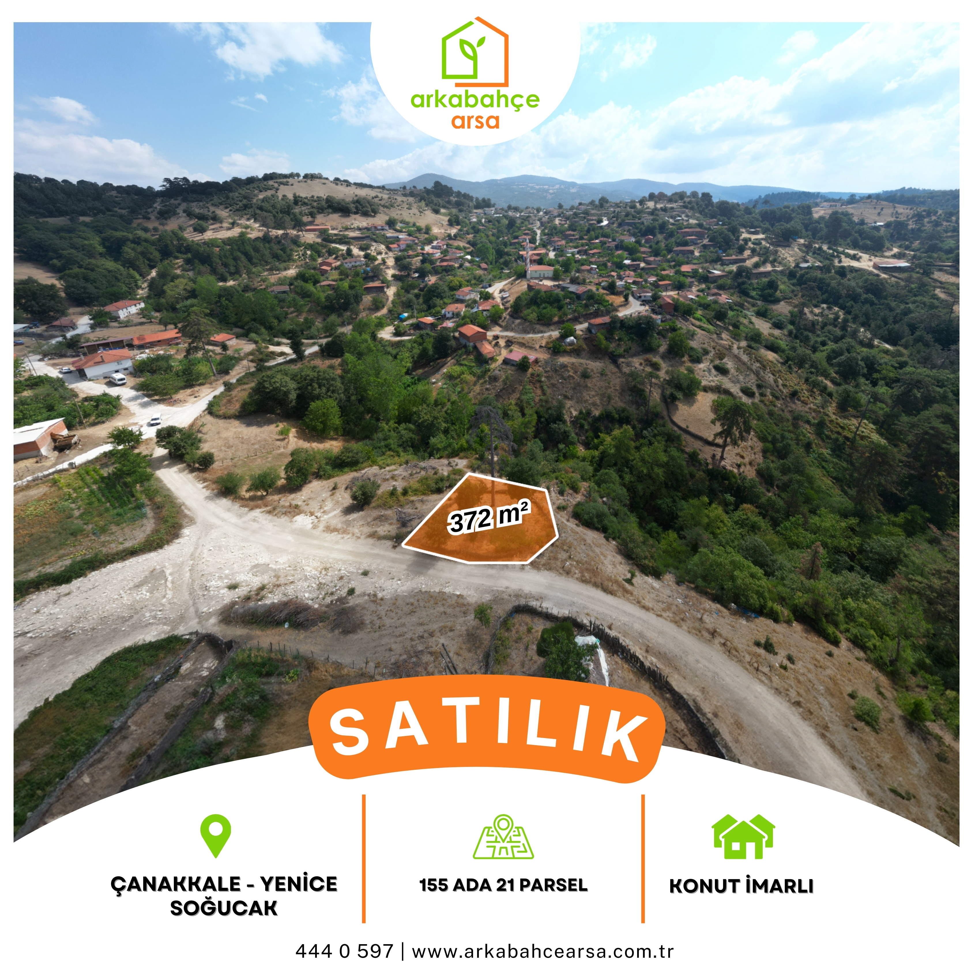 Arka Bahçe Arsa | Çanakkale / Yenice / Soğucak Satılık Arsa